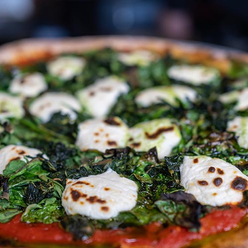 spinach ricotta pizza